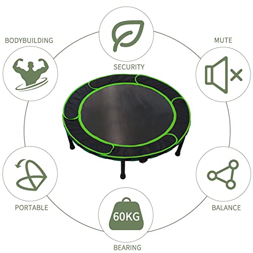 Trampolín para niños, Mini trampolín de 92 cm, trampolín para Interiores y Exteriores con asa y Cubierta Protectora, Trampolín Plegable Seguro y Duradero