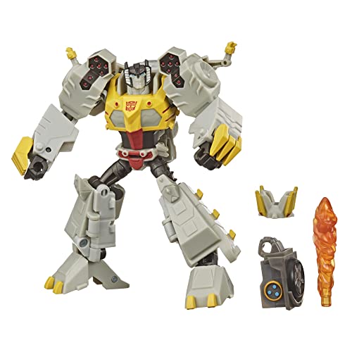 Transformers Bumblebee Cyberverse Adventures Deluxe Class Grimlock Figura de acción Chomp Jaw Action Attacke, 12,5 cm