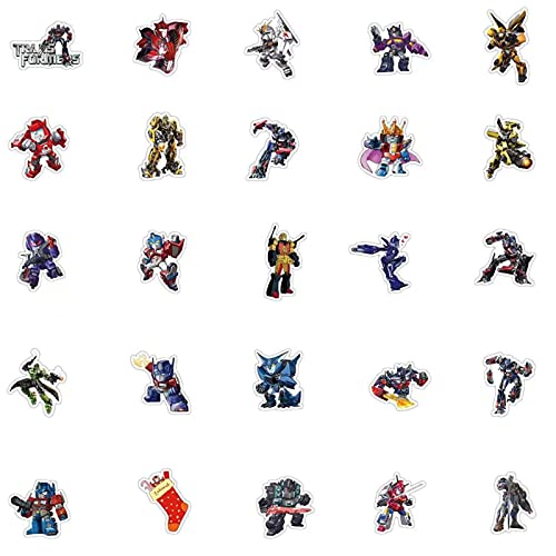 Transformers Computer Waterproof Skateboard Casco Equipaje Notebook Teléfono Móvil Personalizado Graffiti Sticker 50PCS