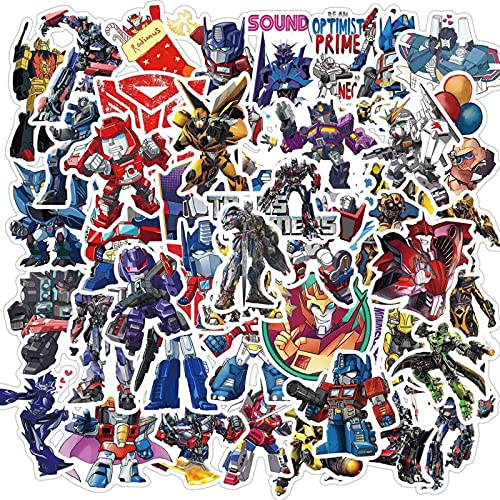 Transformers Computer Waterproof Skateboard Casco Equipaje Notebook Teléfono Móvil Personalizado Graffiti Sticker 50PCS