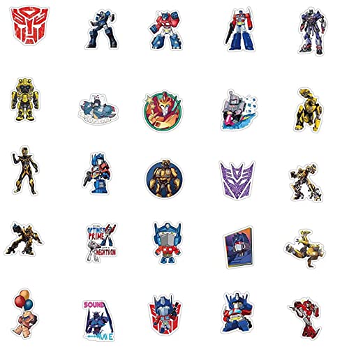 Transformers Computer Waterproof Skateboard Casco Equipaje Notebook Teléfono Móvil Personalizado Graffiti Sticker 50PCS