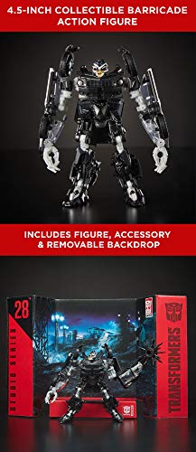 Transformers Studio Series 28 Deluxe Class Movie 1 Barricade Action Figure