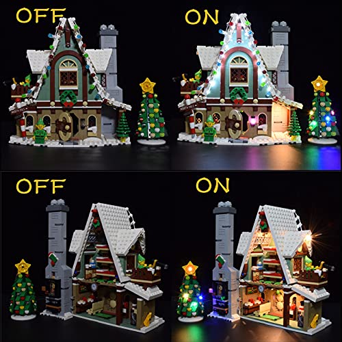 TRCS Juego de iluminación LED para casa de elfos 10275, compatible con Lego 10275 (no incluye kit de construcción Lego).