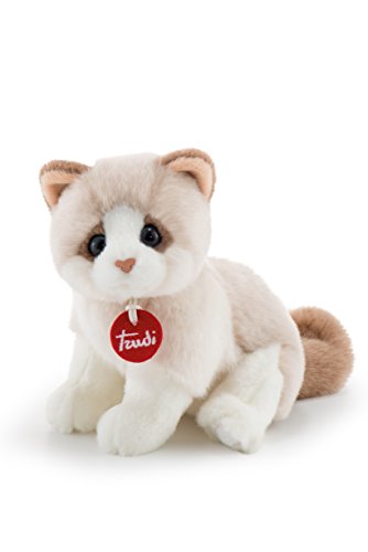 Trudi- Gatito Brad, Color Blanco y Beige, 24 cm (20872)