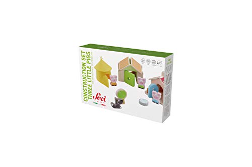 Trudi- Set Costruzioni i 3 Porcellini Construcciones, Multicolor (83062)