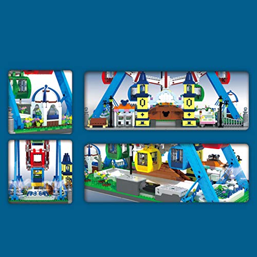 TRUU Modelo de bloques de construcción de la serie Fantasy Paradise de Fantasy Paradise, 3836 piezas, noria gigante con luz y música, bloques de construcción modulares compatibles con casa Lego