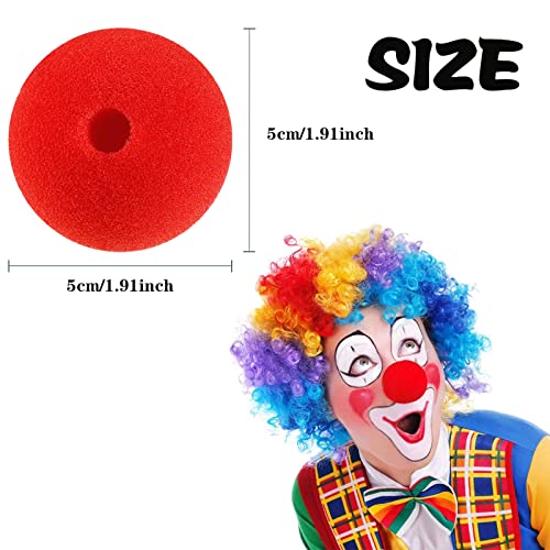 TRYT Clown nose, 16 piezas rojo esponja payaso, fiesta de magia de Navidad, fiesta de cumpleaños, decoración de boda, para niños y adultos máscara de dibujos animados role play nose props