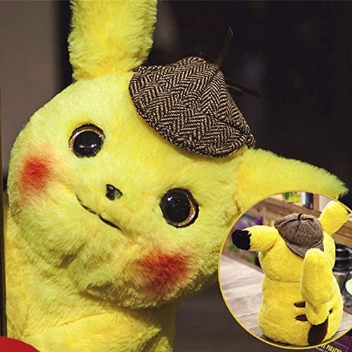 TTHH Juguete de Peluche Pikachu, Detective Pikachu, Juguete de Pokemon Pikachu, Juguete de Regalo para niños