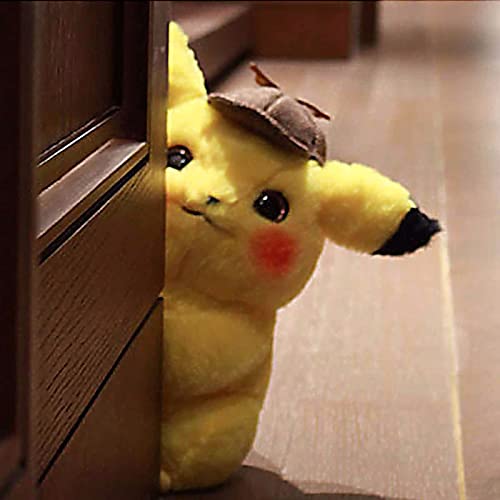 TTHH Juguete de Peluche Pikachu, Detective Pikachu, Juguete de Pokemon Pikachu, Juguete de Regalo para niños