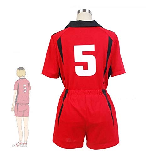 Tuboshu Uniforme de Escuela Secundaria Haikyuu Nekoma Tetsurou Kuroo Kozume Kenma Jersey Conjunto de Disfraz de Cosplay Ropa Deportiva de Equipo de Voleibol