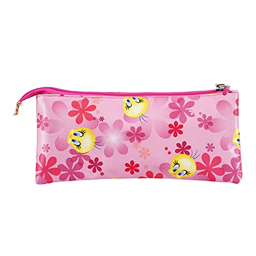 Tweety (Piolín) Pink Flowers-Estuche Portatodo Triple