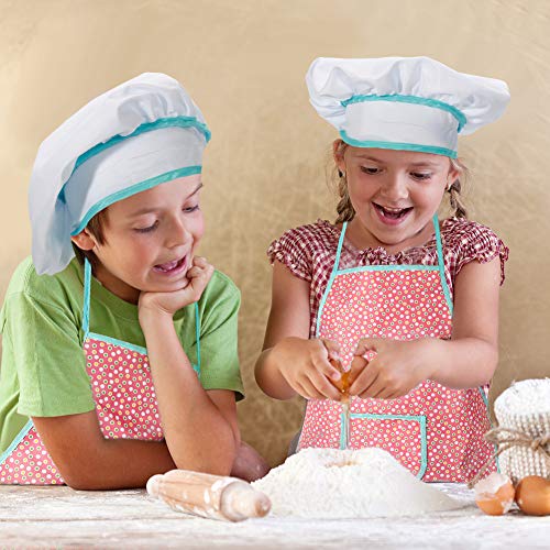 Twister.CK Childrens Chef Outfit Set, Impermeable para niños Delantales Kitchen Cooking rol Juego de imaginación, Dress up Costume Play Set para Toddler - 15 Piezas