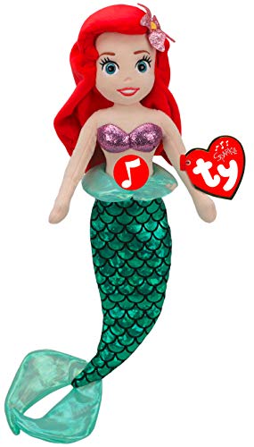 TY- Disney Princesses-Peluche Musical Ariel 40 cm, TY02414