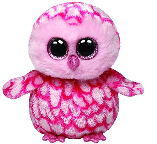 Ty - Pinky, Peluche búho, 15 cm, Color Rosa (36094TY)