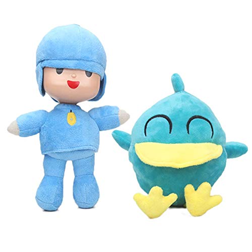 Tylyund Peluches Juego De 4 Juguetes Pocoyo De 12-26 Cm Elly Pato Loula Muñeco De Peluche Pocoyo Perro Pato Elefante Muñecos De Animales De Peluche Suaves Suministros De Fiesta De Juguete