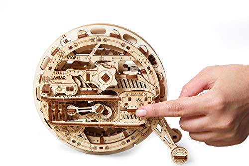 UGEARS Kit de Puzzle 3D de Madera Maqueta Mecánica de Monorueda | Manualidades Rompecabezas para Adultos | Juguete de Aprendizaje Puzle DIY para Niños | Set de Construcción de Madera Kit de Puzle 3D