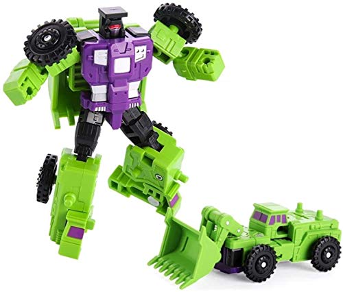 UIGJIOG Transformers Modelo de Juguete para niños 6 en 1 Modelo Defensor Devensor Devastator Automation Figure Robot Toy Plastic Toy,Verde