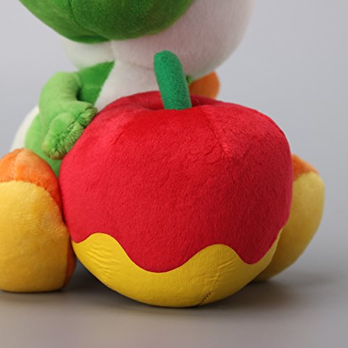 uiuoutoy Super Mario Bros Yoshi con juguete de peluche de manzana muñeca