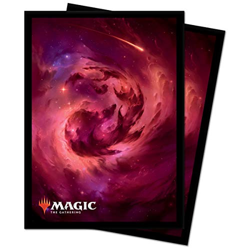 Ultra Pro Magic The Gathering – Fundas protectoras estándar para mazo 100 unidades – Montaña Celestial, color rojo (18287)