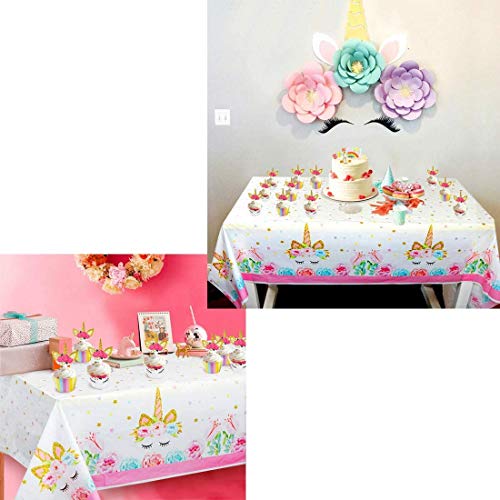 Unicorn Party Supplies Set Kit de vajilla de decoración de fiesta Unicornio Vajilla desechable Servilletas de papel Platos de papel para niñas Princesa Fiesta de cumpleaños Favores paquete de 41