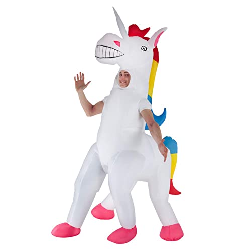 Unicornio Inflable Disfraz Adulto Del Caballo Mágico Disfraces Trajes Para Mujer Y Hombre