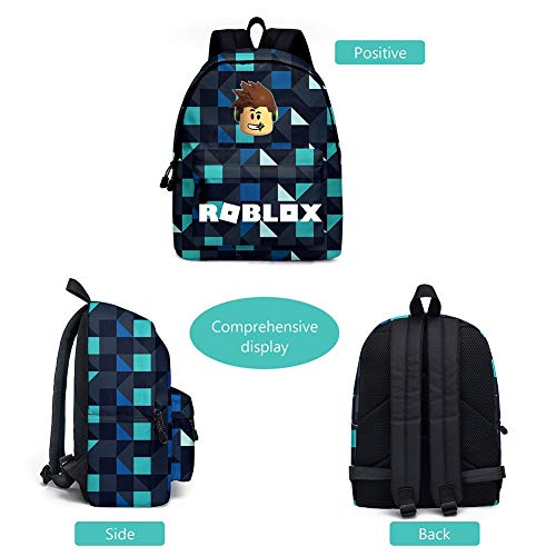 UNILIFE Mochila Roblox Mochila Infantil con Estuche para Lápices Mochilas Escolares Impresas para Niños De Primaria 21 L