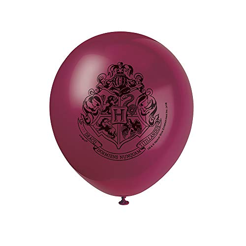 Unique Party - Globos de Látex - 30 cm - Diseño de Harry Potter - Paquete de 8 (59075)