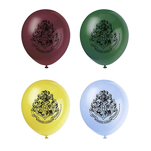 Unique Party - Globos de Látex - 30 cm - Diseño de Harry Potter - Paquete de 8 (59075)