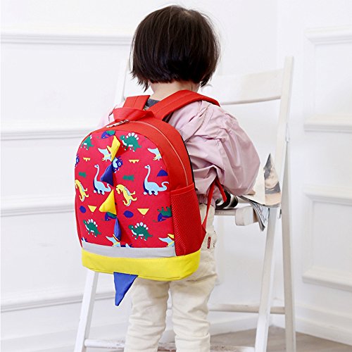 Unisex Mochilas para Niñas Niño Infantiles 1-5 Años (Rojo)