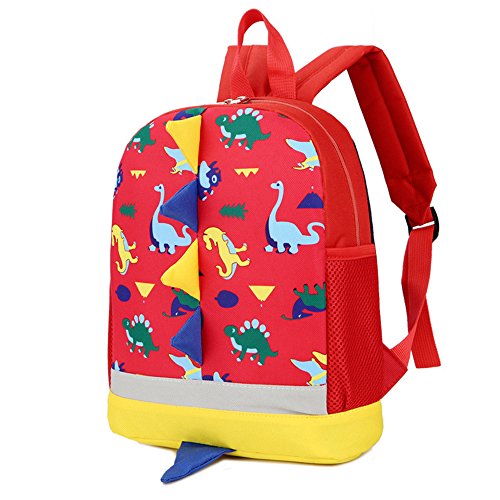 Unisex Mochilas para Niñas Niño Infantiles 1-5 Años (Rojo)