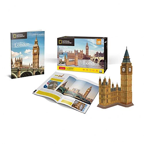 University Games- Big Ben Puzzle 3D, Multicolor, 94 pcs (7645)