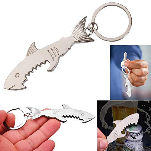 UOOOM 2 Piezas Personalidad Metal Ballena Abridor Llavero Keychain Regalo (2 Piezas)