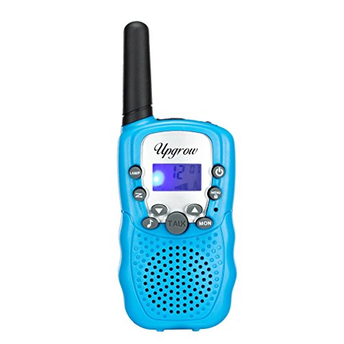 Upgrow Walkie Talkies Recargables, Juguetes para niños, Walkie-Talkies T-388 con Pilas, Radio de 2 vías con Linterna, Juguetes y Regalos para niños de 4 a 12 años