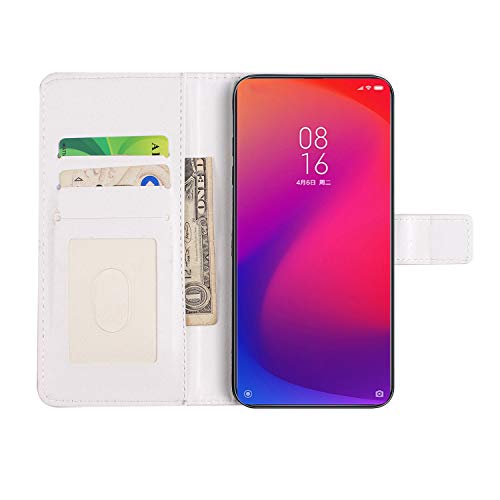 Uposao Funda Compatible con Huawei P Smart Z Funda Piel Sintética PU Cuero Libro Billetera Carcasa Brillante Glitter 3D Motif Marbre Soporte Plegable,Magnético Flip Funda,Vogue