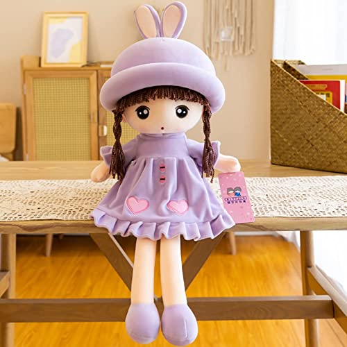 URFEDA Kawaii Muñeca de Trapo, Muñeca de Peluche Muñeca de Trapo Peluche Regalo de Niña Peluche Juguete para Niños Flor Niña Princesa Ragdoll Felpa Regalo Dulce Lindo Pareja para Dormir