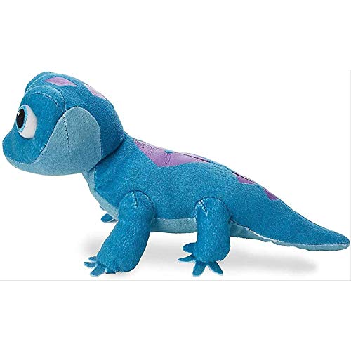 Uvvifk Bruni Salamander Personaje de la película Peluche de Peluche, salamandra Sal Peluche de Peluche niño Lindo Animal Amante Regalo Azul 25 cm