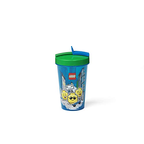 Vaso LEGO con pajita niño