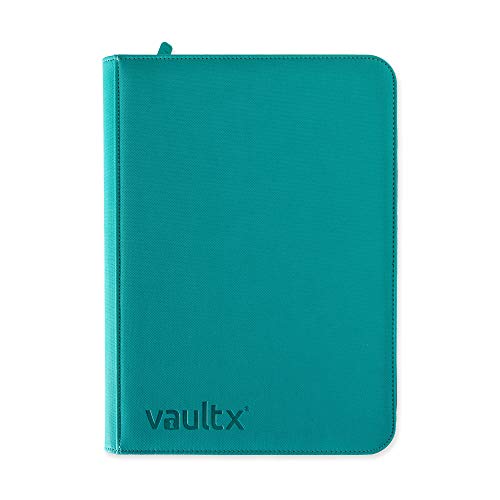 Vault X® Carpeta Exo-Tec® Premium - Álbum de 9 Bolsillos para Cartas Coleccionables - 360 Bolsillos de Inserción Lateral con una Correa Segura elástica ergonómica para TCG