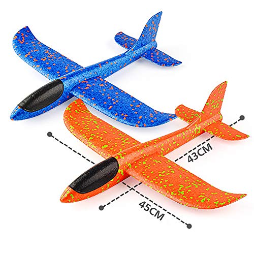 VCOSTORE - Avión Planeador de Espuma para lanzar, Modo de Vuelo Mejorado, EEP, avión de inercia Manual, avión Duradero para niños, Juguetes Deportivos al Aire Libre o Regalo, 4 Piezas