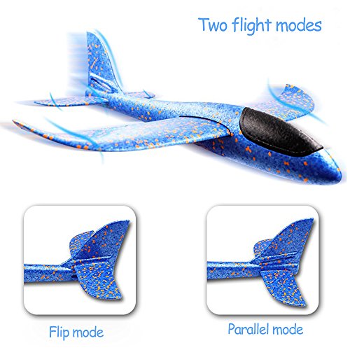 VCOSTORE - Avión Planeador de Espuma para lanzar, Modo de Vuelo Mejorado, EEP, avión de inercia Manual, avión Duradero para niños, Juguetes Deportivos al Aire Libre o Regalo, 4 Piezas