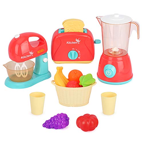 Veluoess Juego de Utensilios de Cocina de Juguete, Juego de Rol Juguete de Cocina, Infantil Accesorios para Cocina de Juguete, Set de Juguetes de Desayuno Fingir Juego de Cocina para Niños