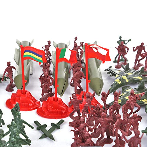 Vengo 301 Piezas Soldados Figuras y Armas Militares, WW2 Minifiguras Armas, Compatible con Lego