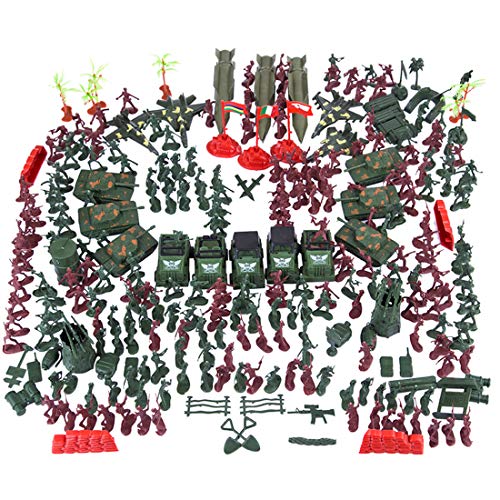 Vengo 301 Piezas Soldados Figuras y Armas Militares, WW2 Minifiguras Armas, Compatible con Lego