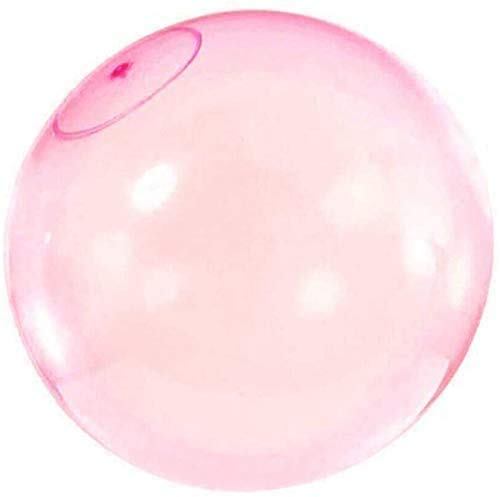 Vercico Bubble Ball para Agua Juguete Inflable de Globo de Burbuja Pelota de Goma Suave Sobredimensionada Playa Jardín Fiesta al Aire Libre (Rosa)