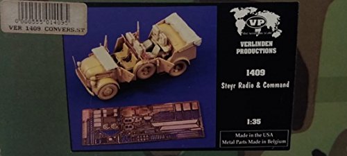 Verlinden 1409 Kit conversione Resina e fotoincisioni per Steyr Radio & Command Jeep Non Inclusa Scala 1/35