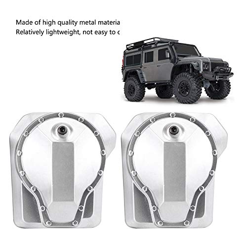 VGEBY Estuche de Cubierta diferencial, Placa de Deslizamiento Antideslizante Metal para Traxxas TRX4 1/10 RC Crawler Car (Plata)