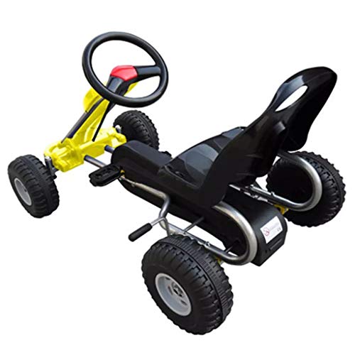 vidaXL Kart Correpasillos con Pedales para Niños Amarillo Coches de Juguete