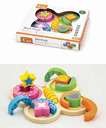 VIGA-59924 New Classic Toys - Puzzle (21.5x19.5 cm) (524), Multicolor (59924)