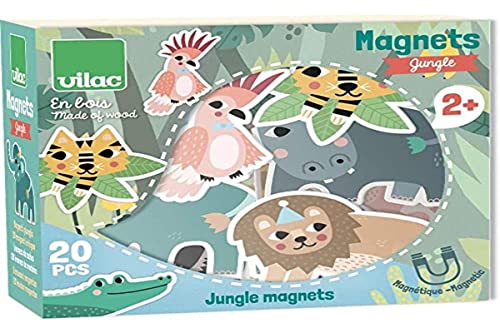 Vilac- Magnets Jungle Michelle Carlslund Bicicletas y monopatines para Dedos, Multicolor (8546)