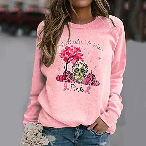 Visky Sudaderas con capucha para mujer, blusa gráfica, sudadera con estampado de calavera, manga larga, disfraces de Halloween